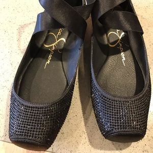 Jessica Simpson ballet flats w/ criss cross straps
